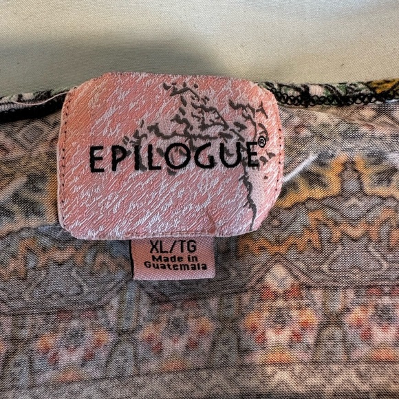 Epilogue Women’s XL Multicolor Paisley Sleeveless Flowy Stretch Tank Top. - Picture 6 of 8